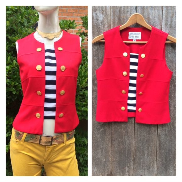 Vintage Tops - Vtg Nautical Summer Top Business Casual Preppy